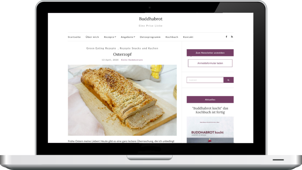 Laptop-Ansicht von Buddhabrot